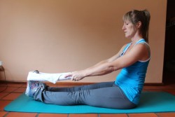 calf stretchs - (a) sitting stretch (non-weight bearing); 38