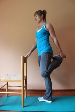 quadriceps stretch XX; p88